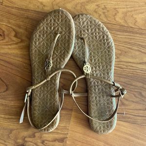 Tan Tori Burch Sandals size 8